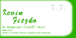 kevin fitzko business card